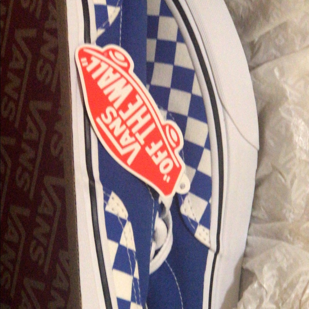 Checkerboard Lapis Blue Vans